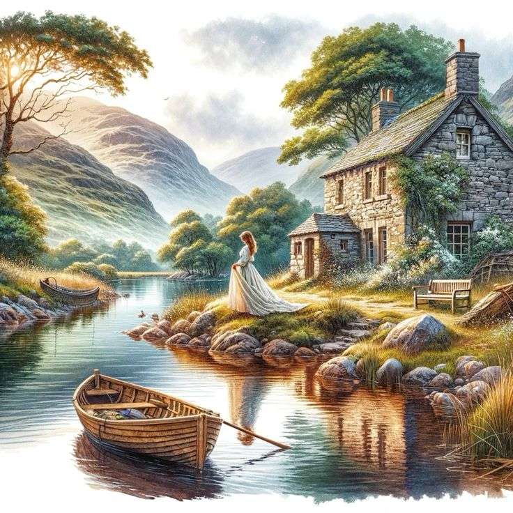 Une femme portant du blanc est un symbole puissant puzzle en ligne