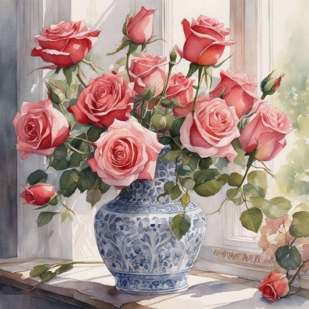 Rosas Rosas Online-Puzzle