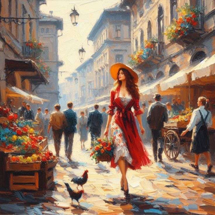 Il potere di un vestito rosso puzzle online