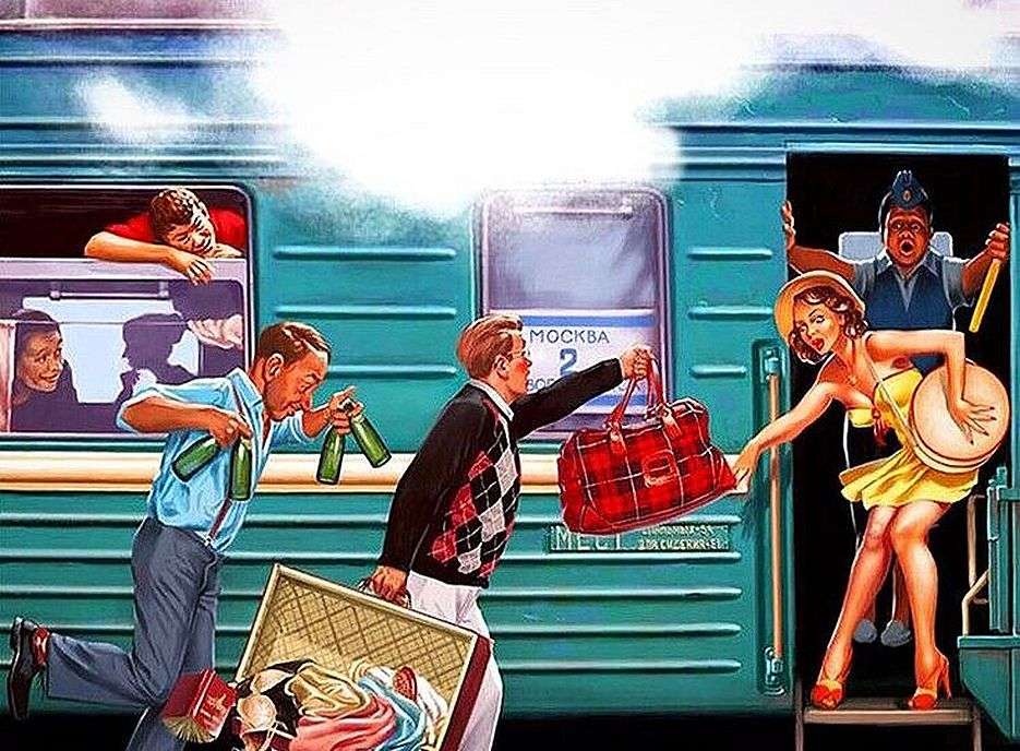 Il treno sta partendo puzzle online