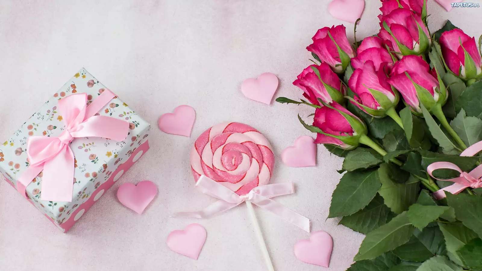 Jour de la Saint-Valentin rose puzzle en ligne