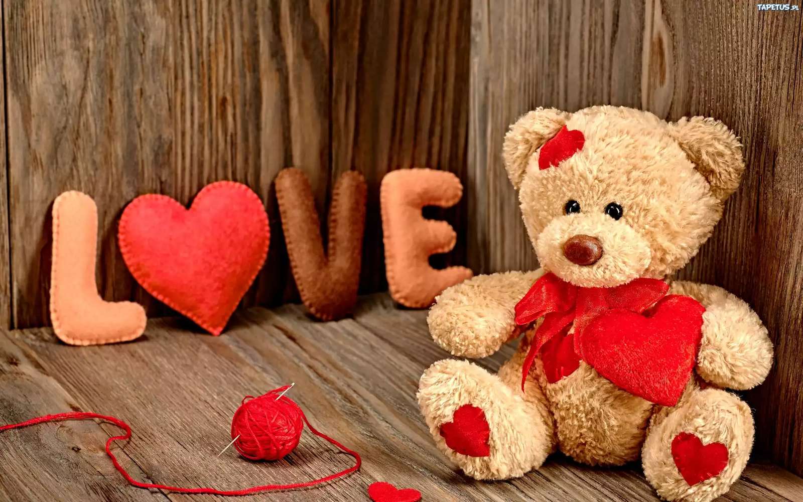 Ours en peluche pour la Saint-Valentin puzzle en ligne