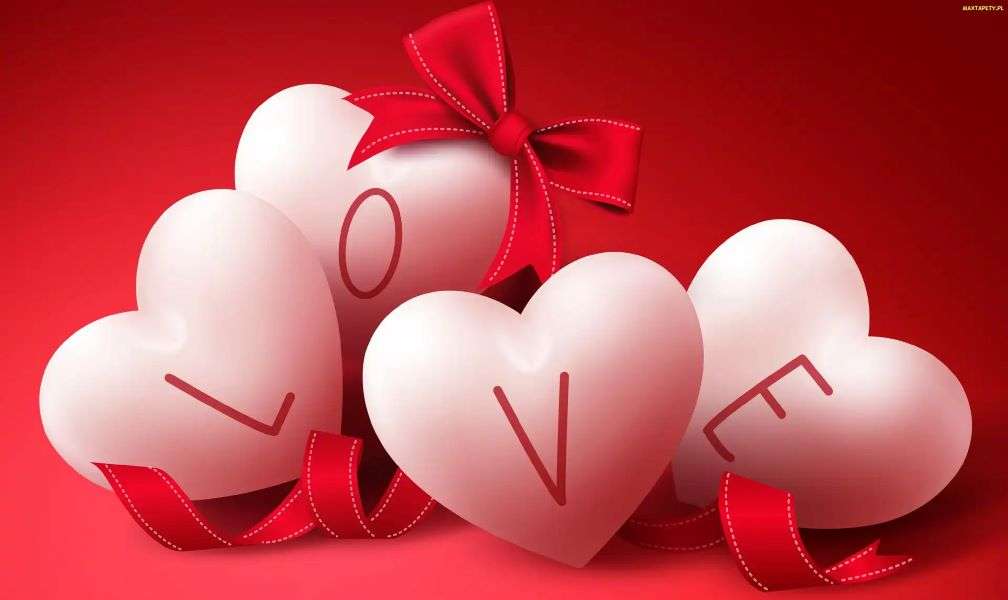 Coeurs d'amour puzzle en ligne