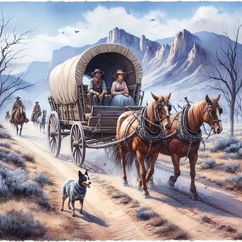 scenka westernowa puzzle online