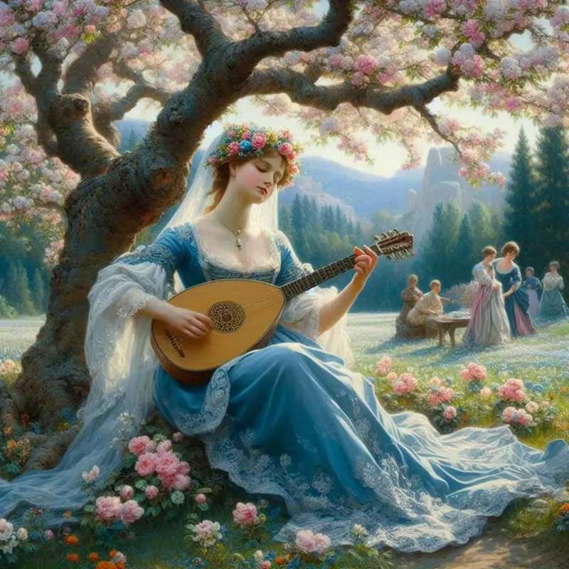 under the blooming tree online puzzle