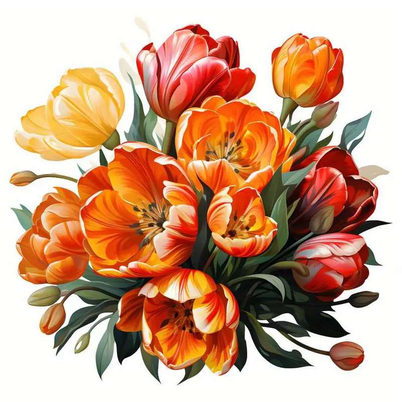 Spring bouquet of flowers online puzzle