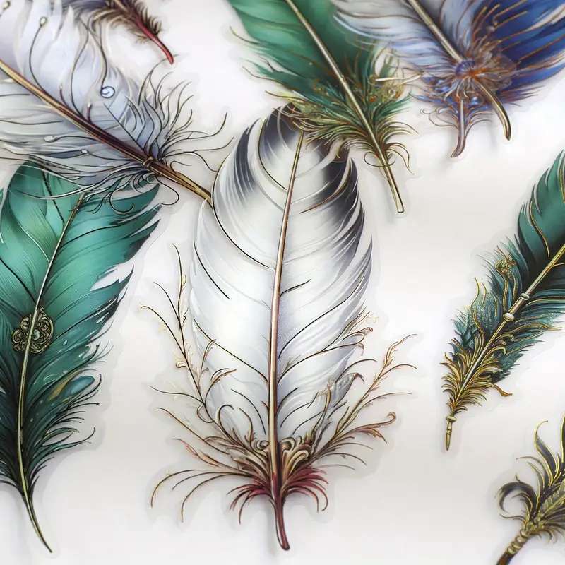 Silverish feathers jigsaw puzzle online