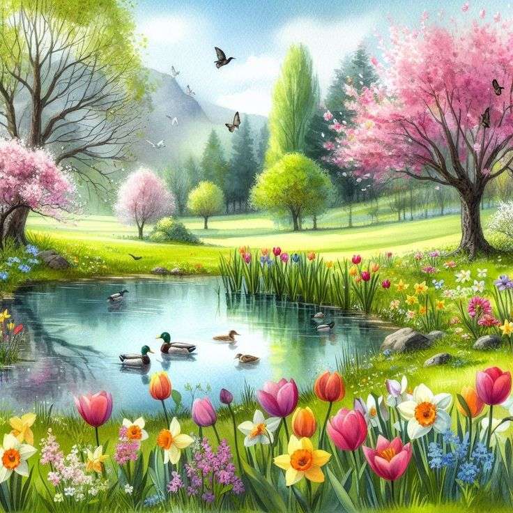 Spring is nature's way of saying, 'Let's party! online puzzle