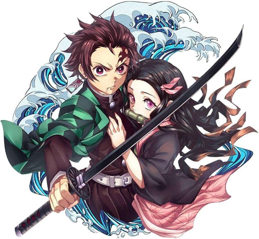 Tanjiro e Nezuko puzzle online