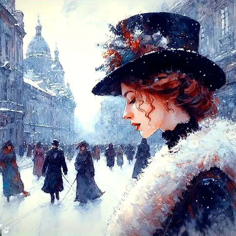 Lonely Lady i staden Pussel online