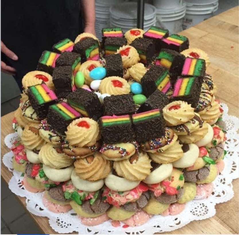 A Beautiful Italian Bakery Cookie tray jigsaw puzzle online
