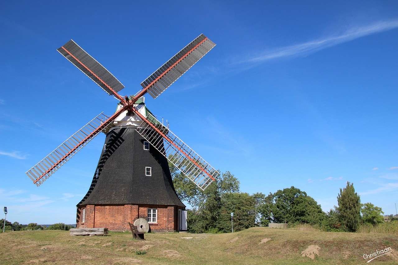 Nyár, nap, malom. online puzzle