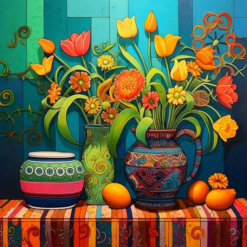 obraz w klimacie meksykańskim puzzle online