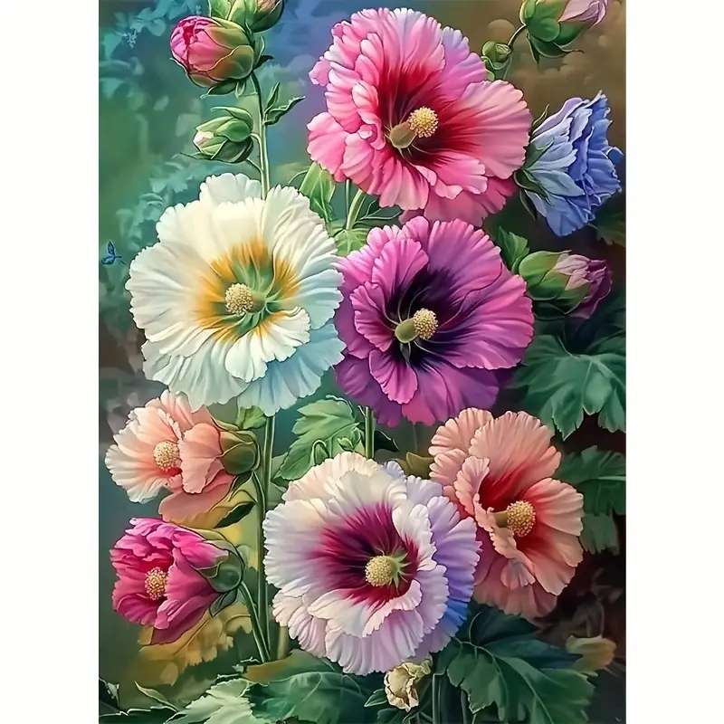 Schöne, farbenfrohe Mallow Online-Puzzle