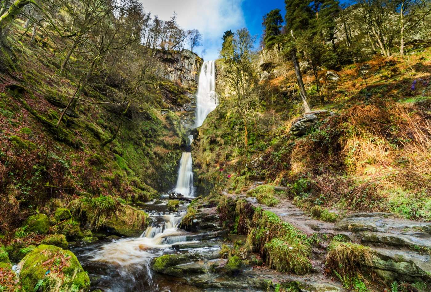 Waterval in Wales legpuzzel online