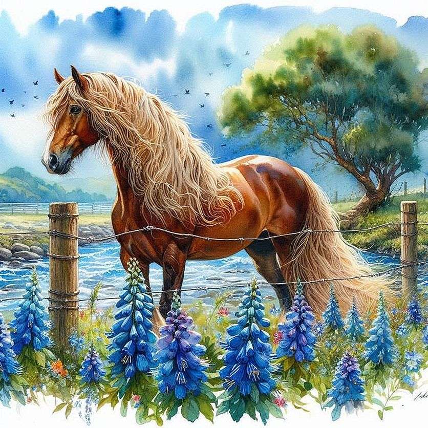 Een paard is een volwassen schat online puzzel