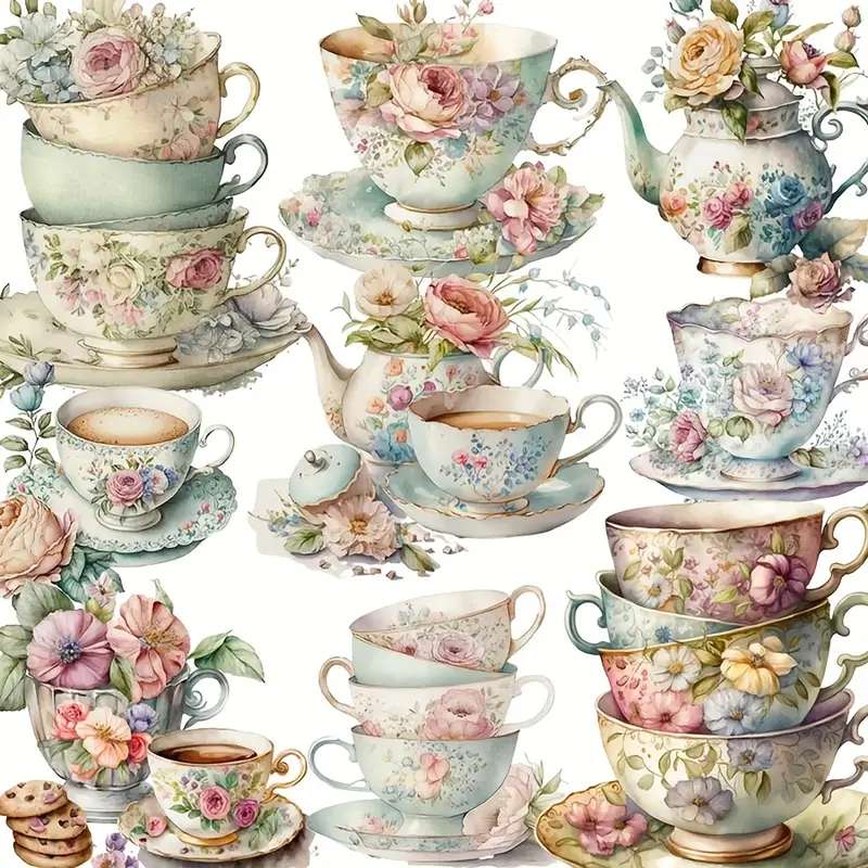 Porcelain, decorative cups jigsaw puzzle online