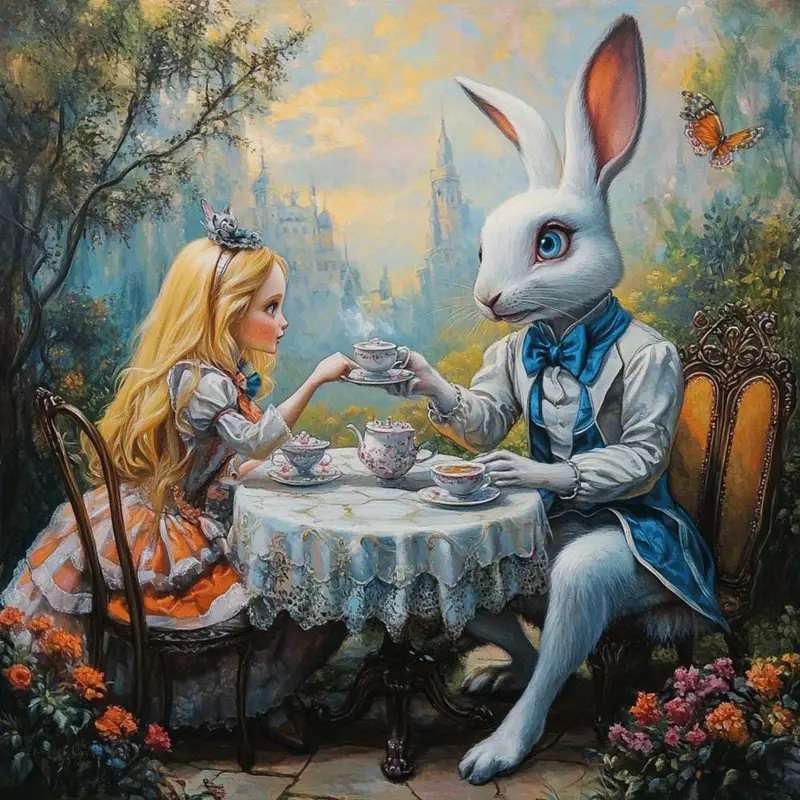 Alicja z Królikiem puzzle online