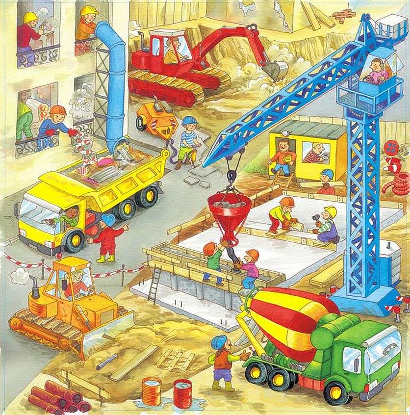 建設現場での大きな興奮 オンラインパズル