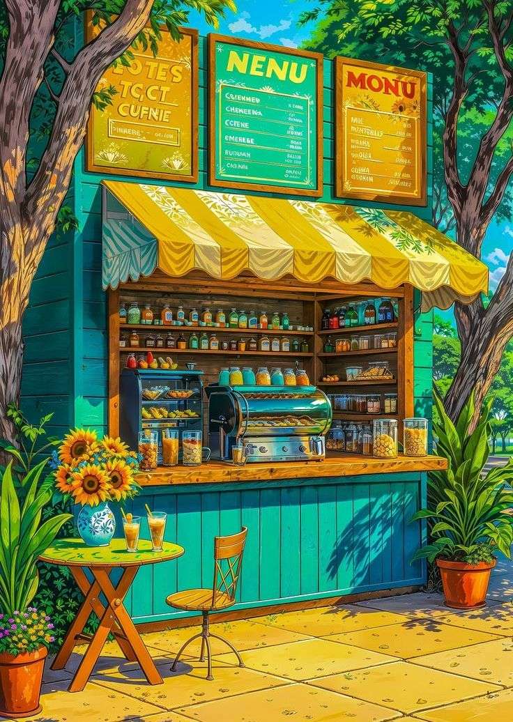 軽食のあるバー ジグソーパズルオンライン