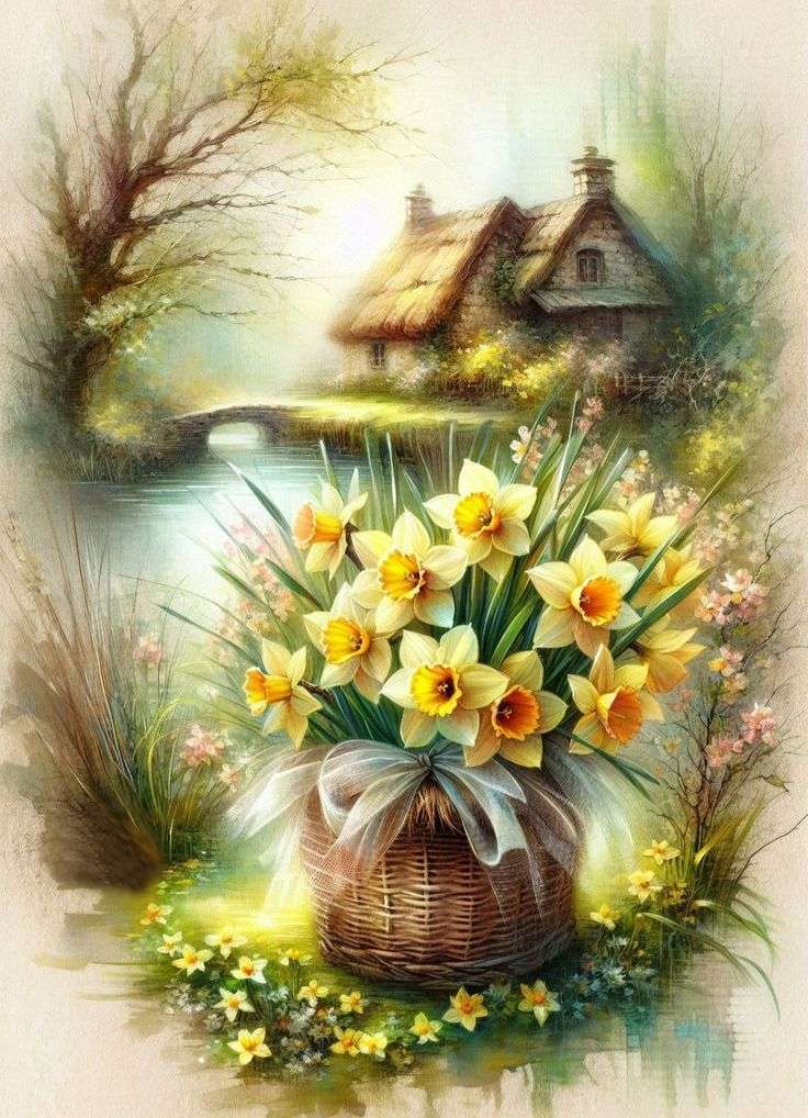 すべての花は、自然の中で魂が花を咲かせます オンラインパズル