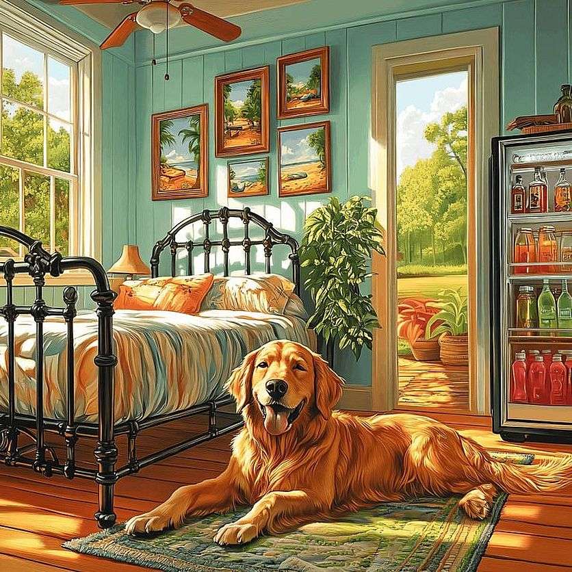 Egy kutya a szívével megcsinálja a farkát online puzzle