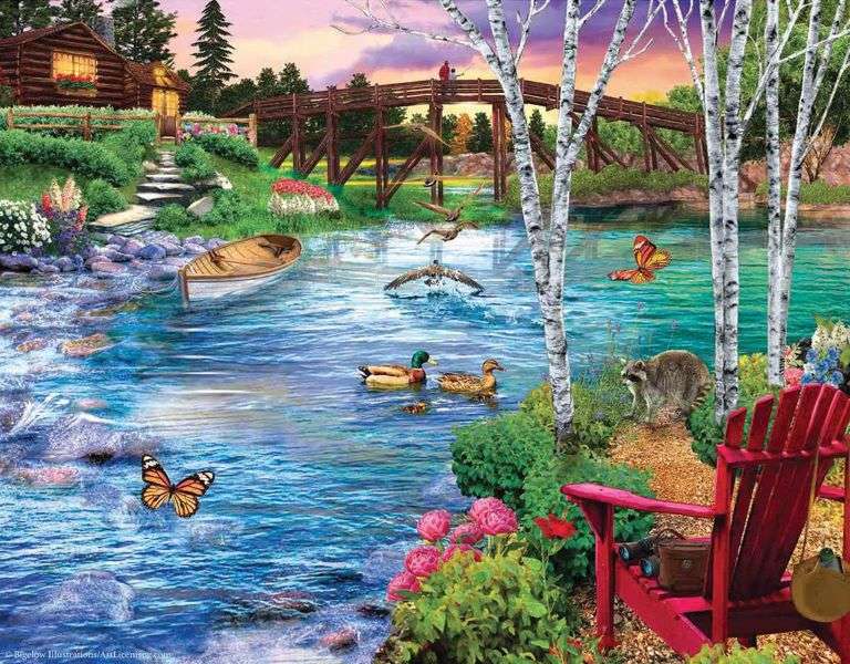Eenden op de rivier online puzzel