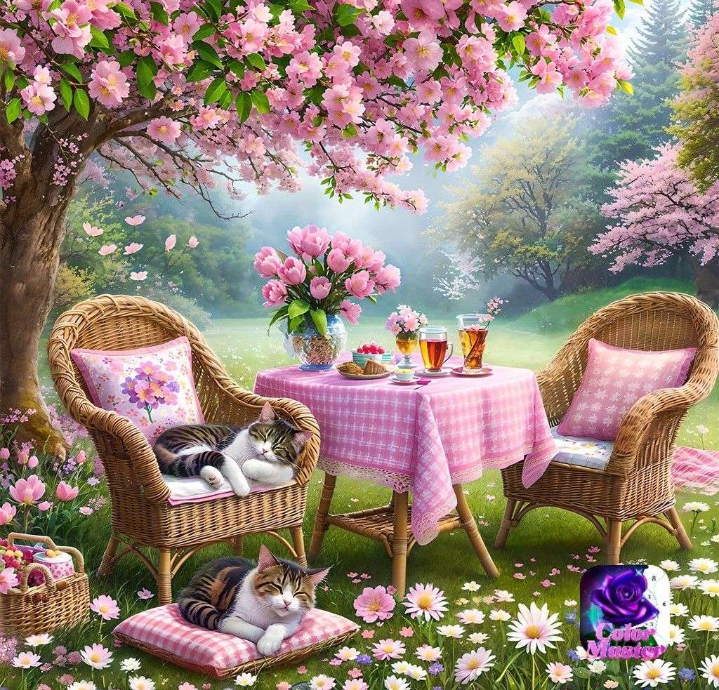 Wiosna w ogrodzie puzzle online
