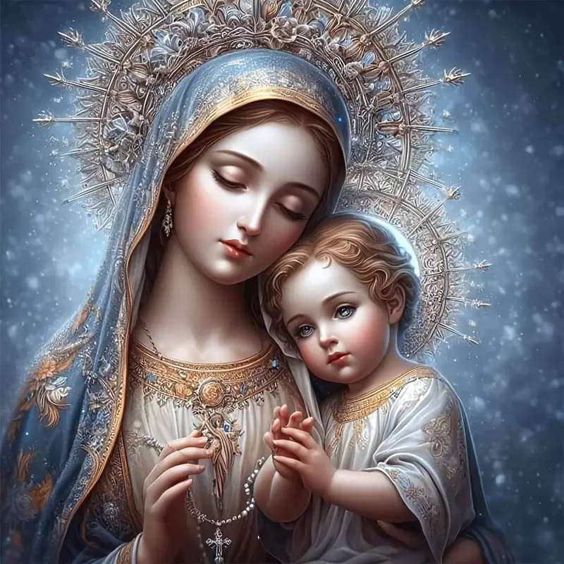 Maryja z dzieciątkiem Jezus puzzle online