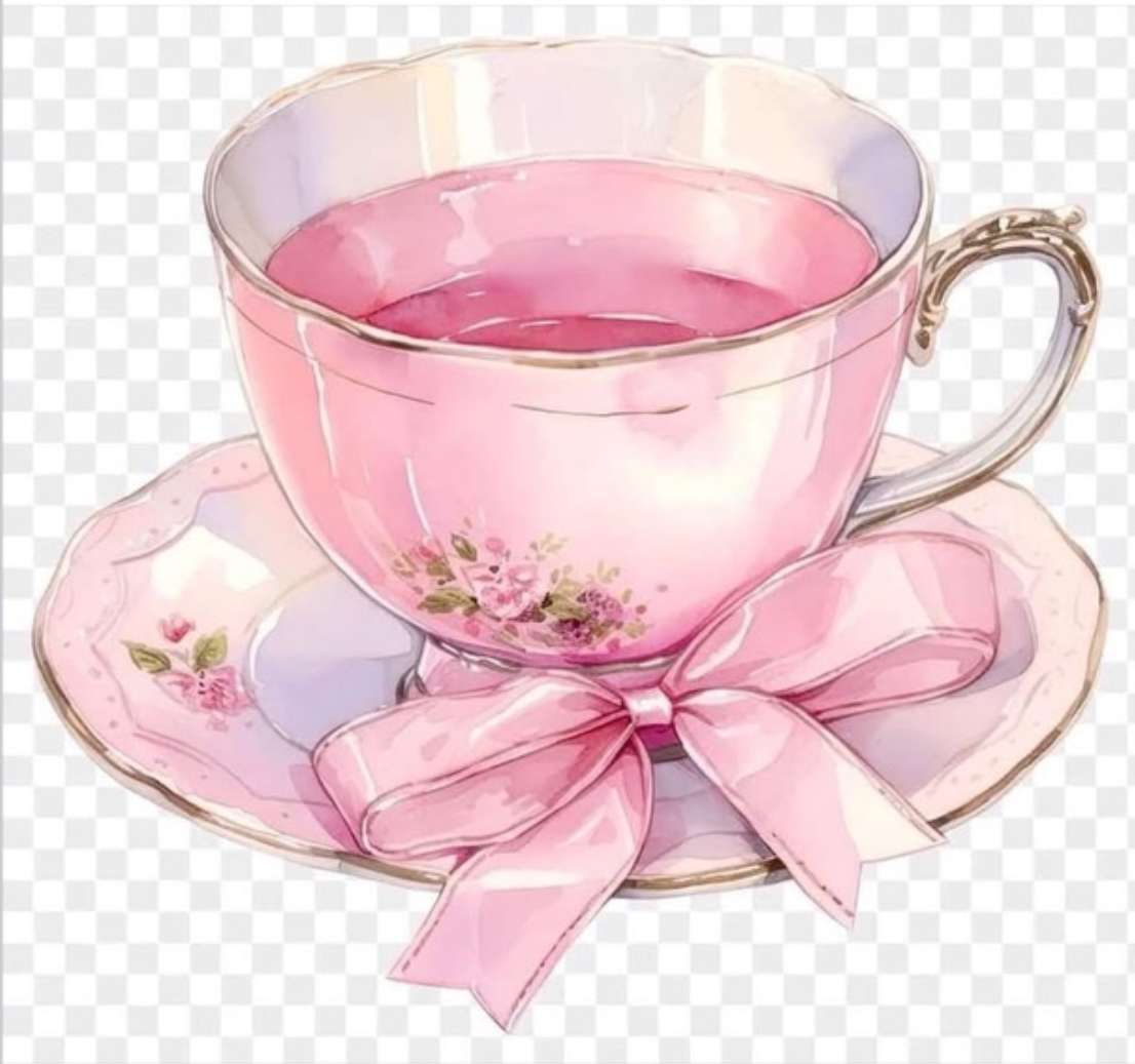 Pink Cup and Saucer with Pink Tea? online puzzle