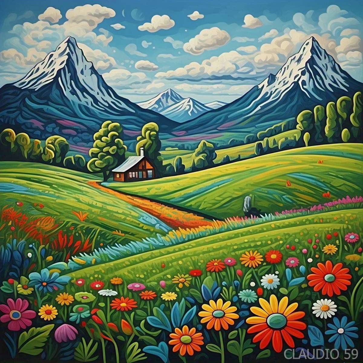 Krajobraz Florid. puzzle online