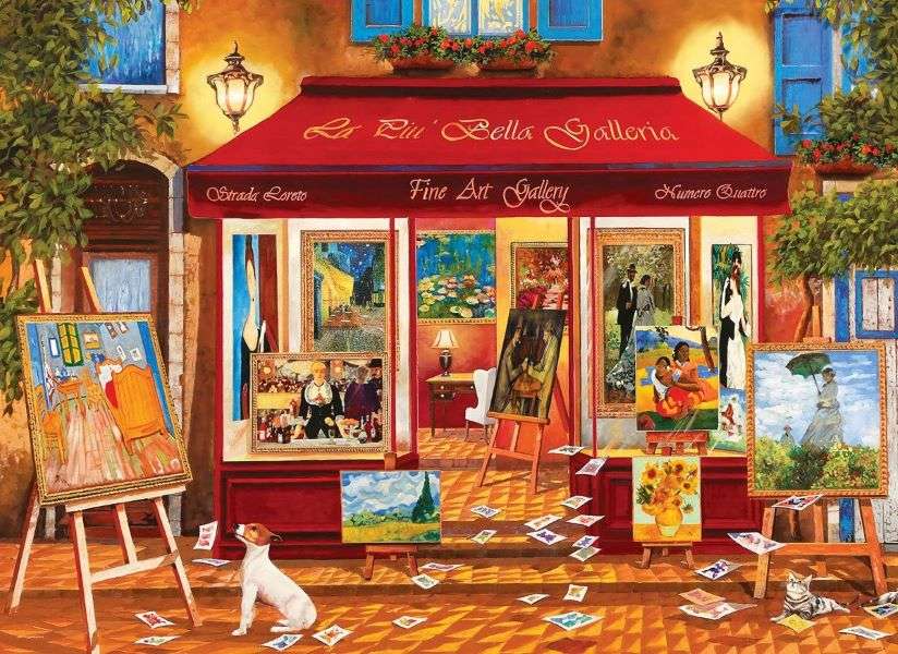 Galerie mit Gemälden Puzzlespiel online