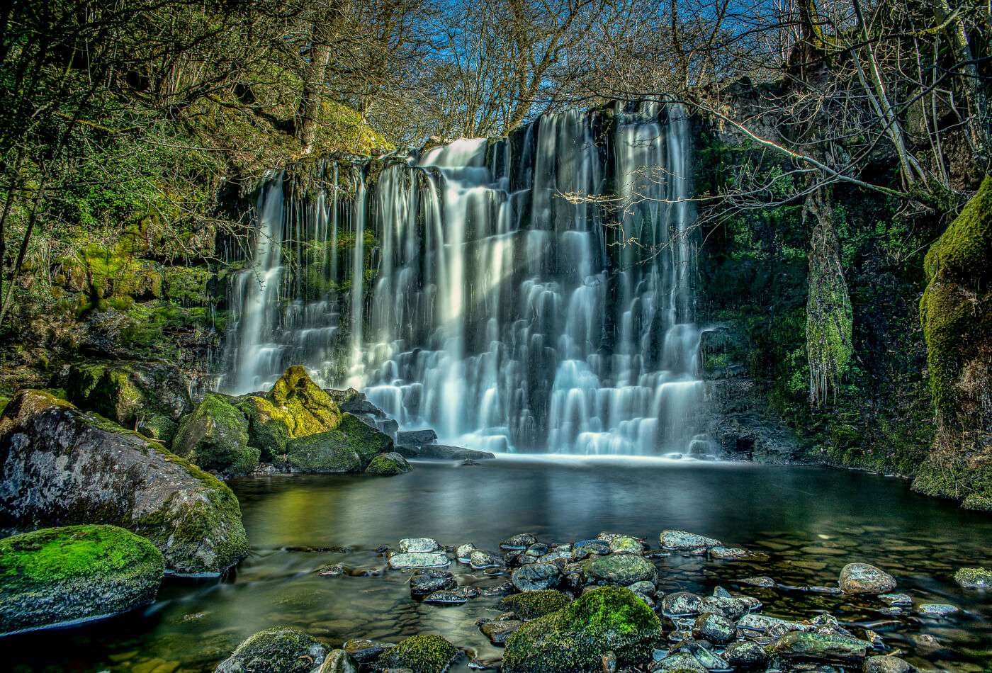 Wasserfall in Yorkshire Online-Puzzle