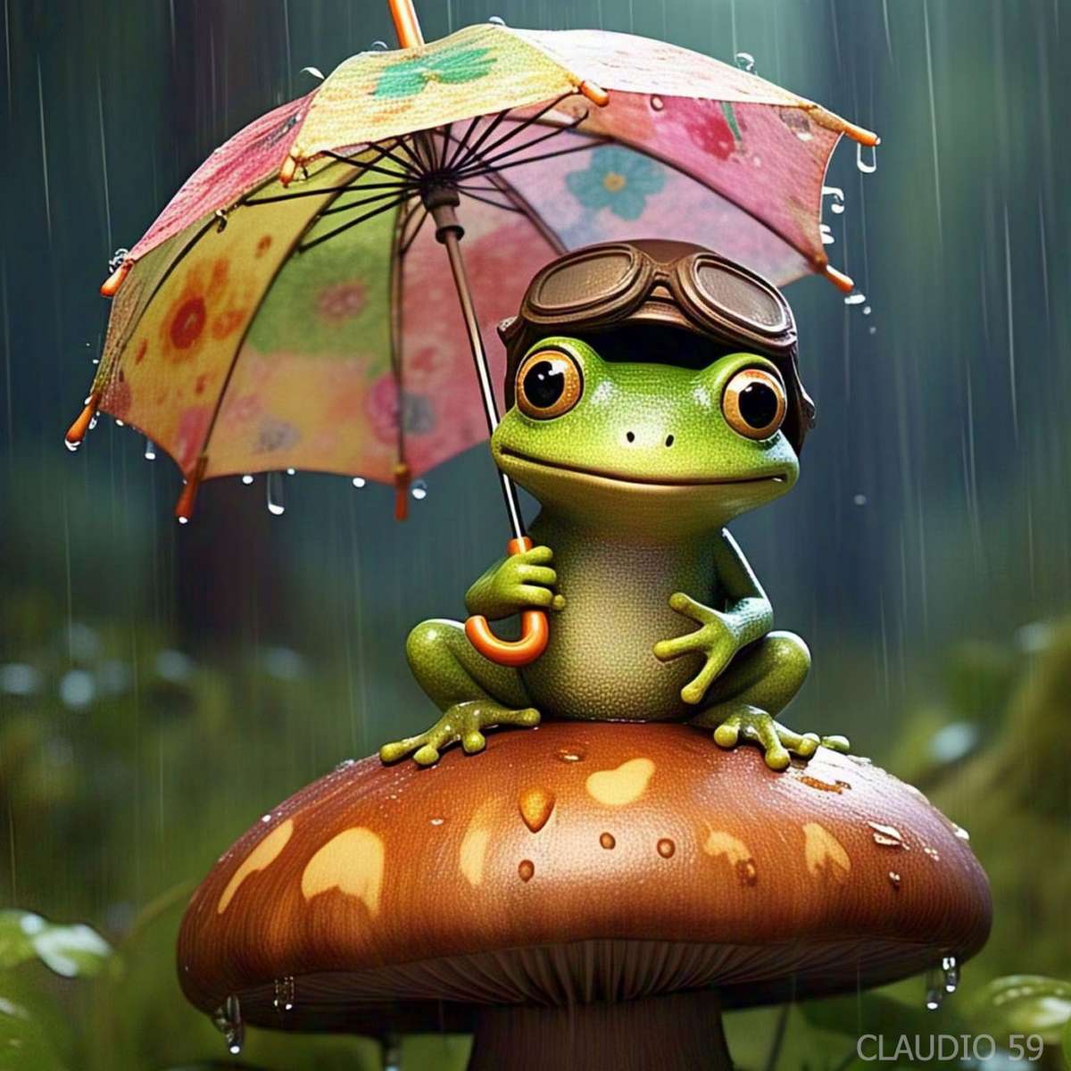 Powyżej grzyba puzzle online