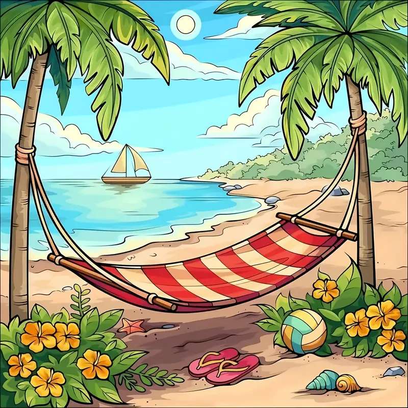 Descanse na ilha do paraíso puzzle online