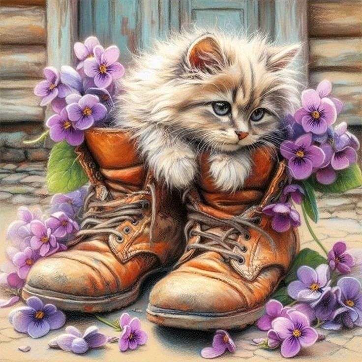 Kitten in the Boots puzzle online