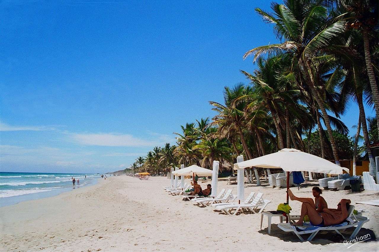 Wenezuela, plaża, ludzie. puzzle online