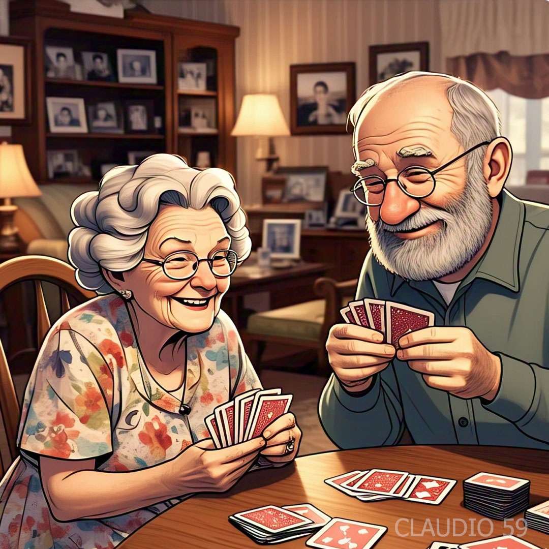 Carte da gioco. puzzle online