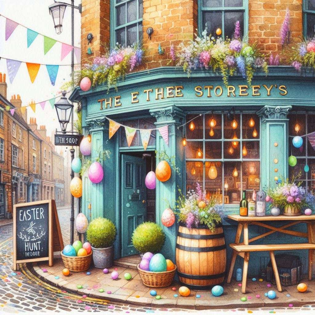 Pub na narożnej ulicy puzzle online