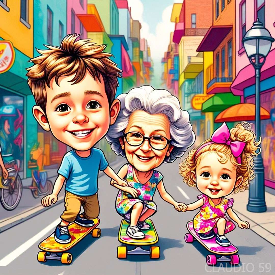 スケートを歩く。 オンラインパズル