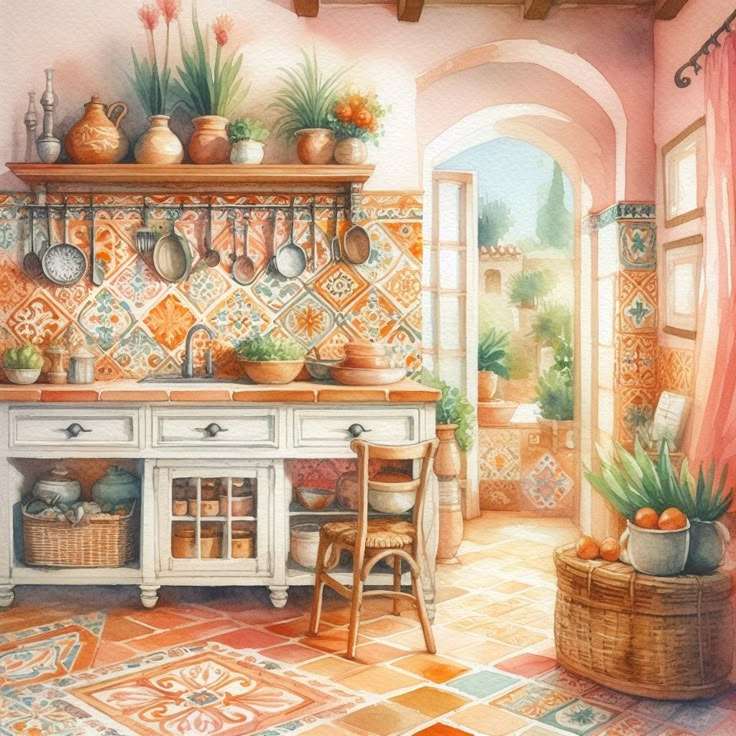 Kuchnia w stylu hiszpańskim puzzle online