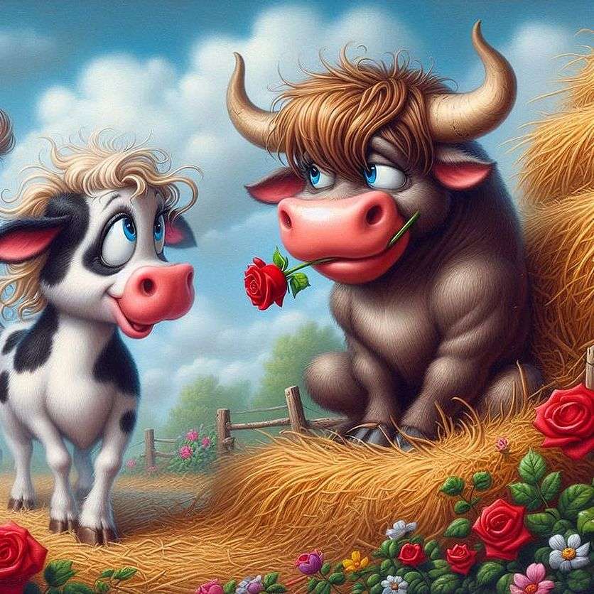 En mild pacifistisk tjur vid namn Ferdinand Pussel online