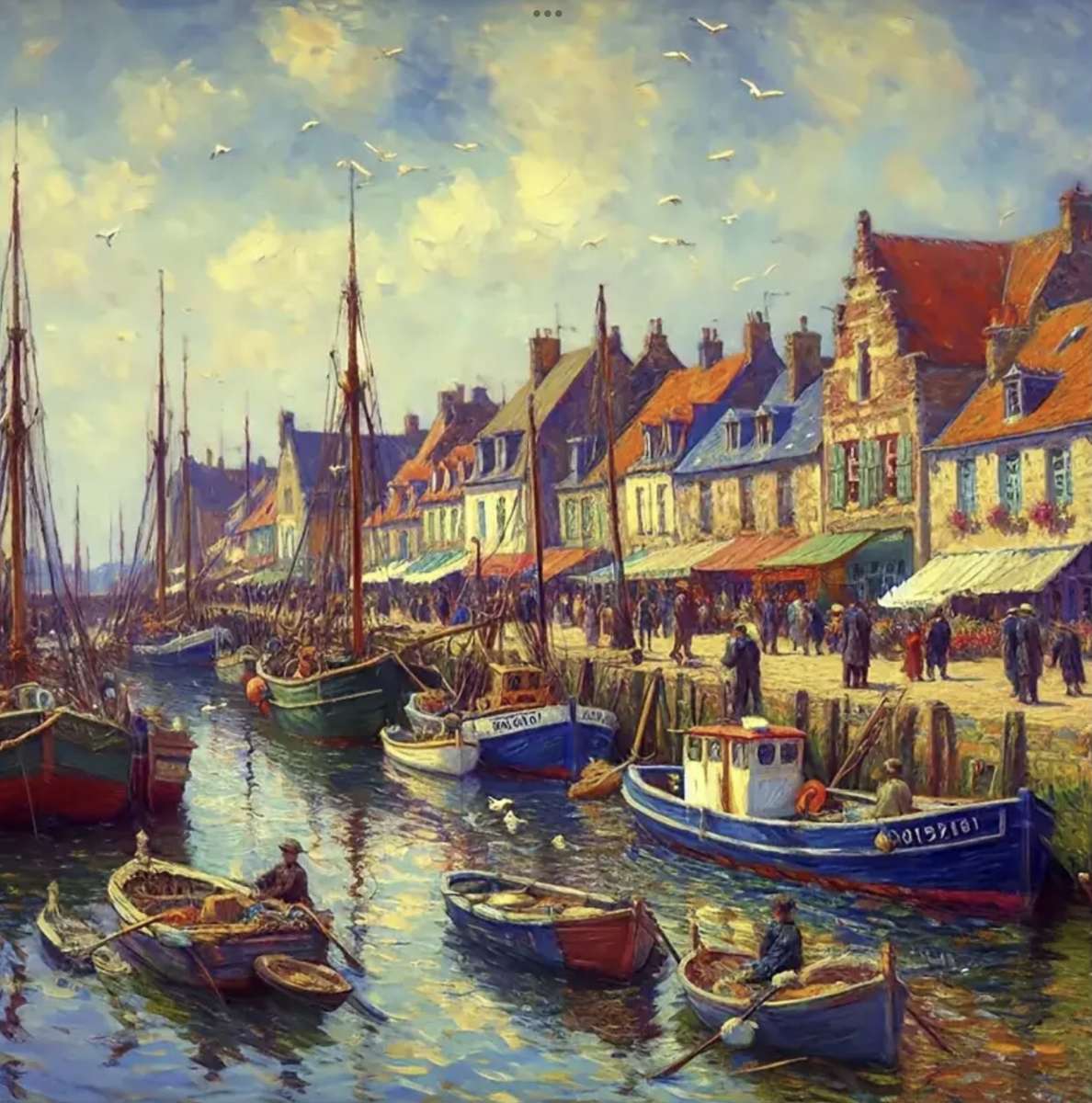 Wioska rybacka. puzzle online