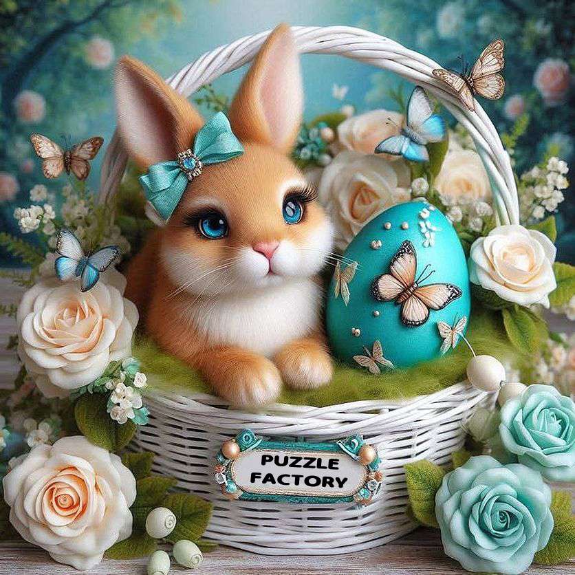 Puzzle -Fabrik -Osterkorb Puzzlespiel online