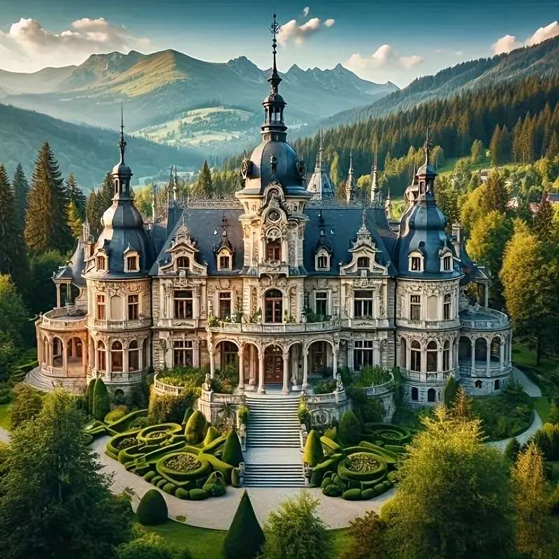 Paleis in de Engelse tuin legpuzzel online