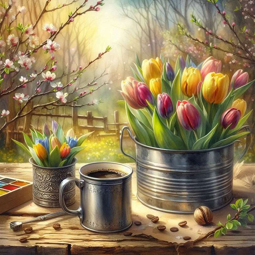 Czas na kawę puzzle online