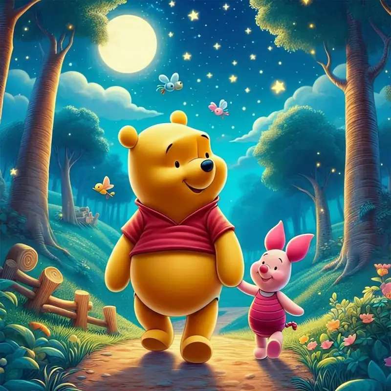 ピグレットでうわーをウィニー ジグソーパズルオンライン