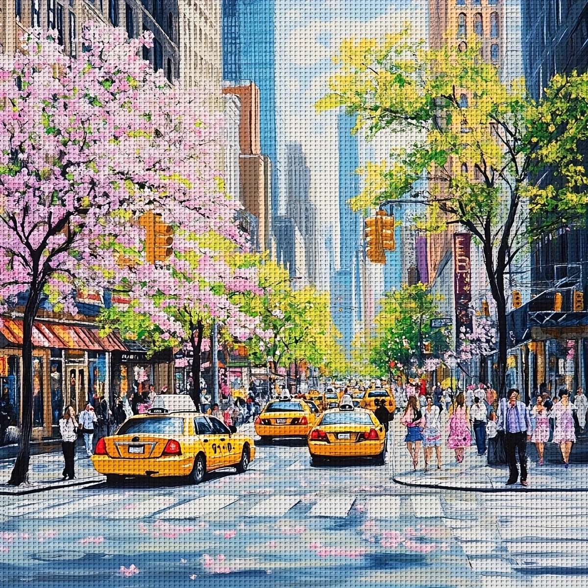 nowojorskie taksówki puzzle online