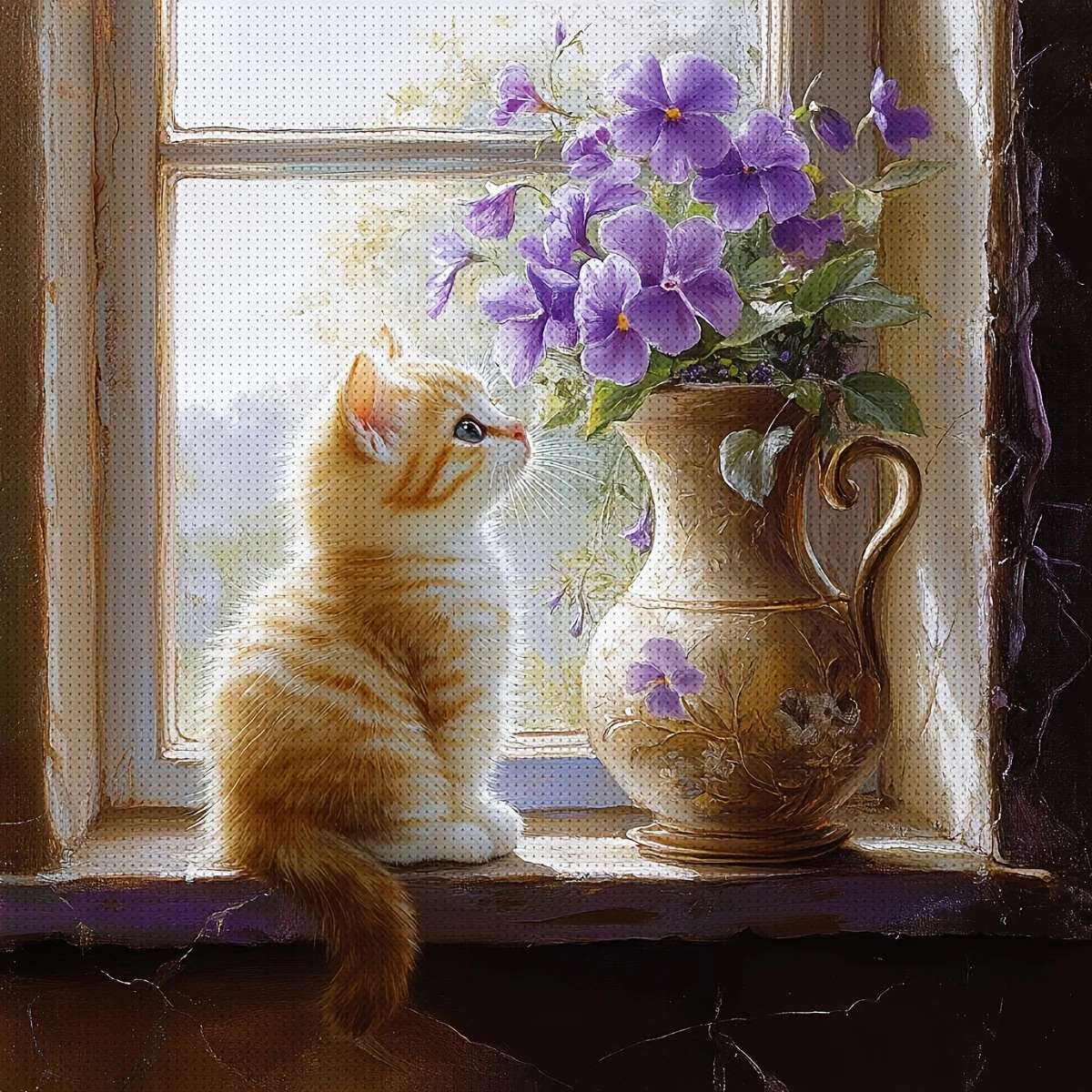 ciekawskie kociątko puzzle online