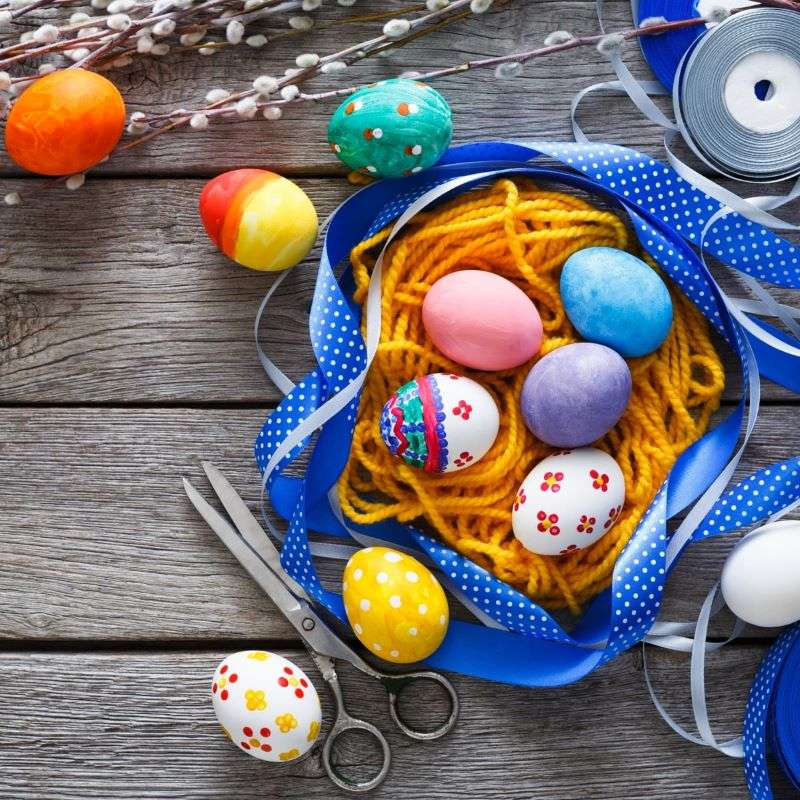 Handmade Easter eggs jigsaw puzzle online